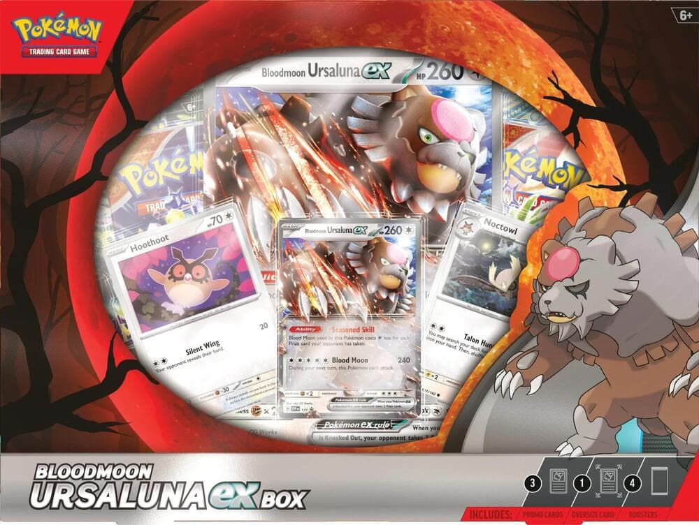 Pokémon TCG Bloodmoon Ursaluna ex Box – förseglad samlarbox