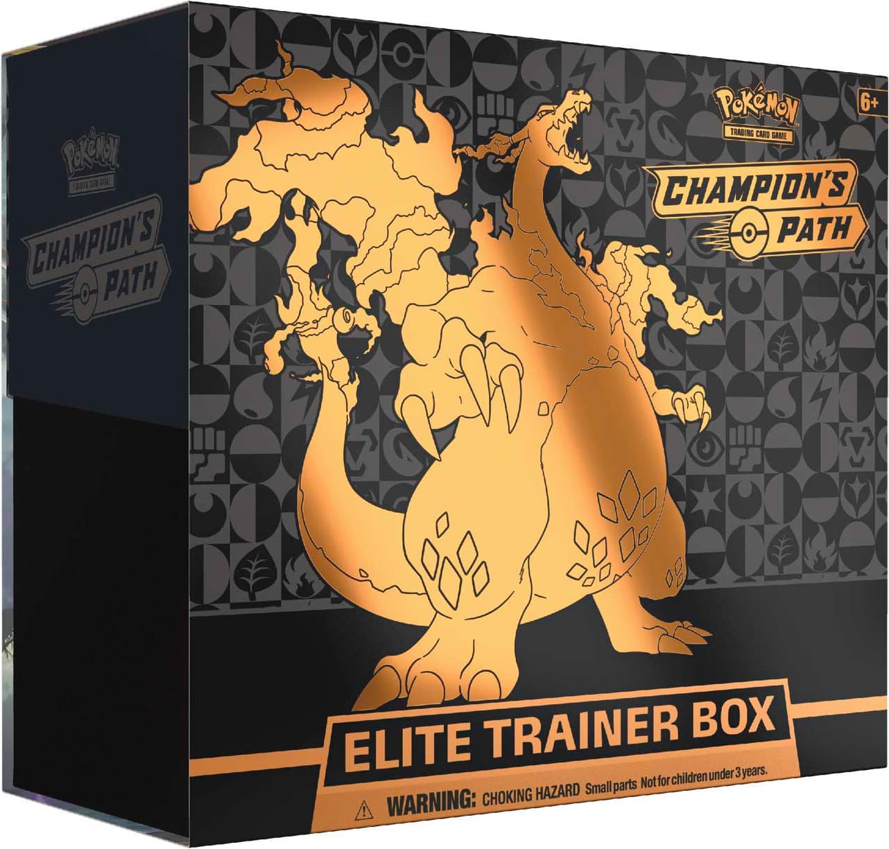 Pokémon TCG Champion's Path Elite Trainer Box – förseglad ask med Gigantamax Charizard