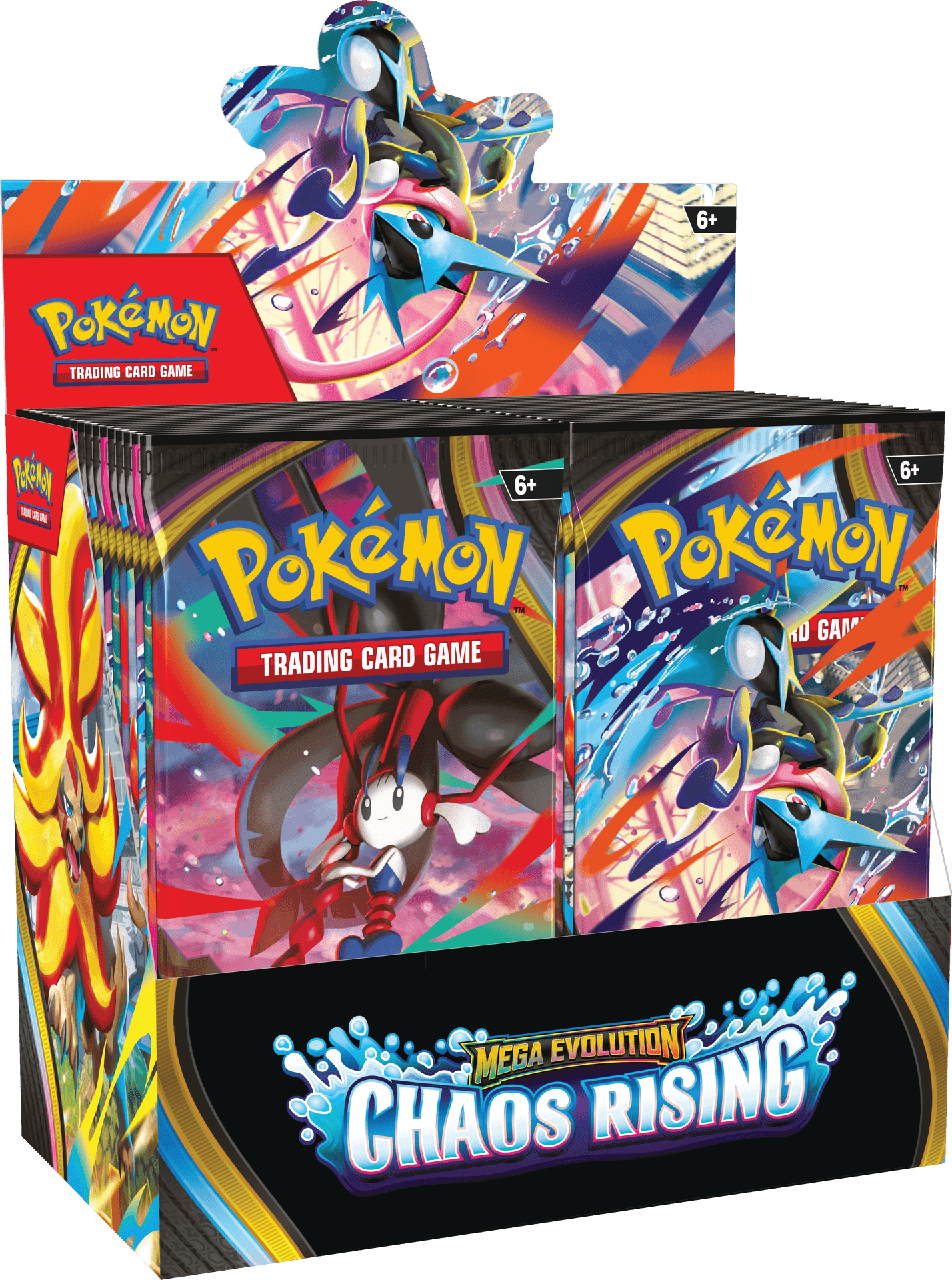 Pokémon TCG Mega Evolution Chaos Rising Booster Box – förseglad 36-pack display