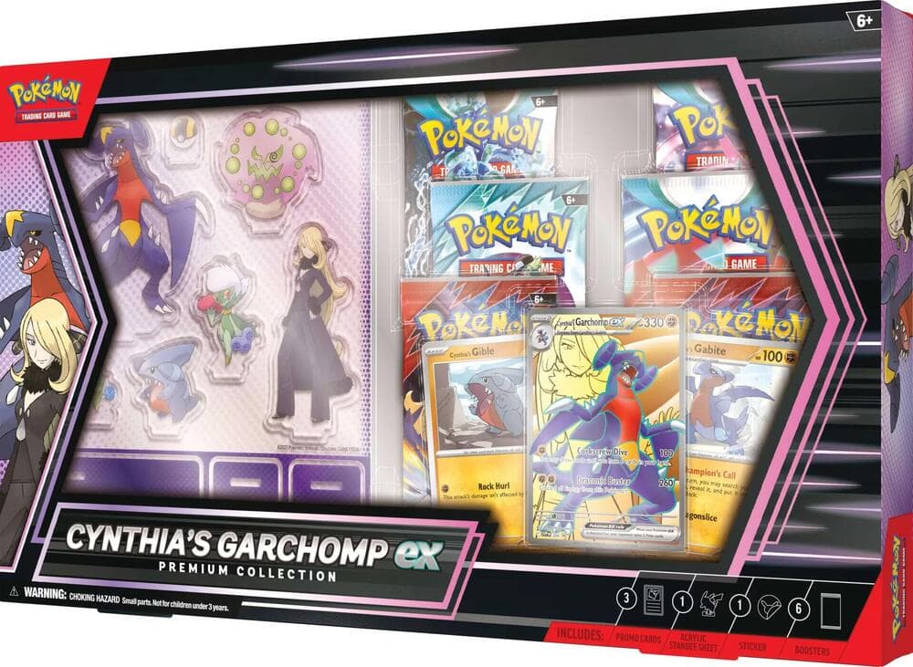 Pokémon TCG Cynthia's Garchomp ex Premium Collection – förseglad samlarbox