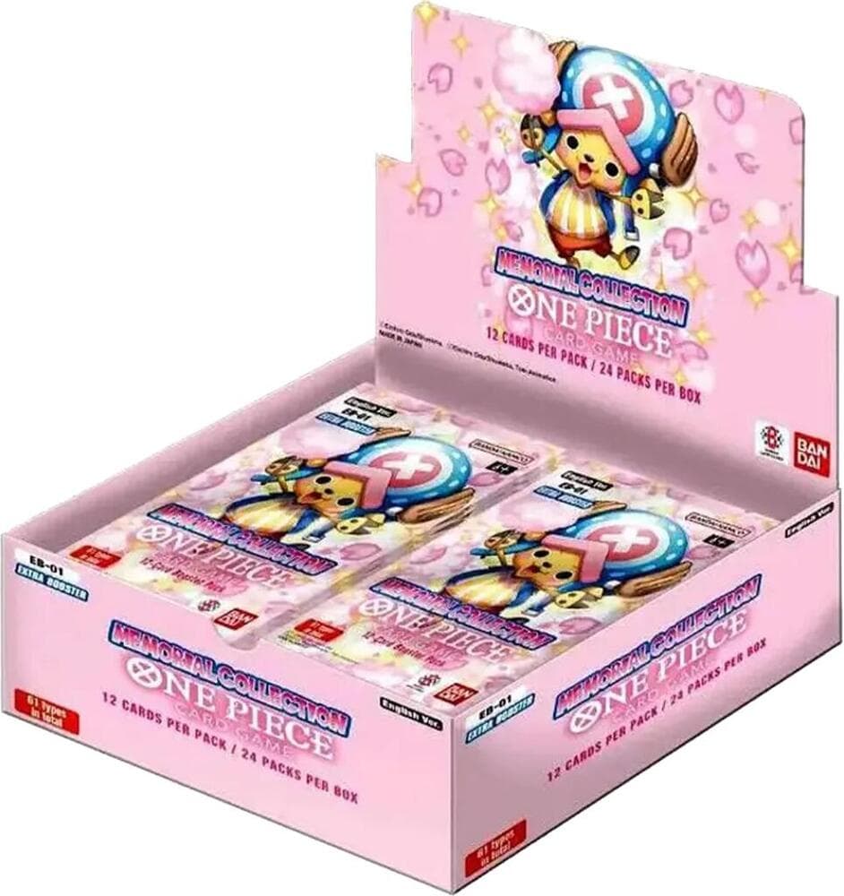 One Piece TCG EB-01 Memorial Collection Booster Display – förseglad display med 24 paket