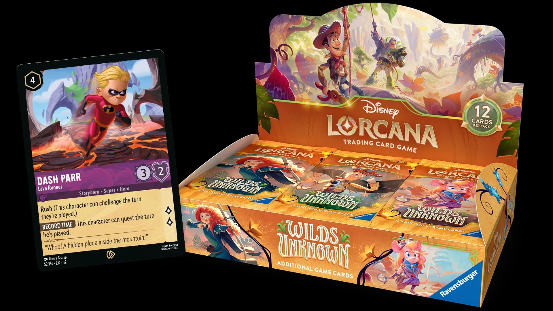 Disney Lorcana Wilds Unknown Booster Display – förseglad display med 24 paket