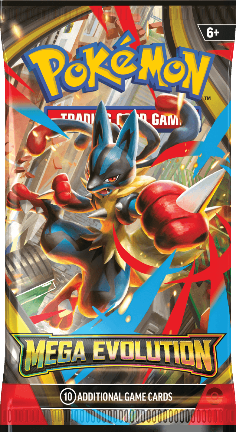 Pokémon TCG Mega Evolution Booster Pack – förseglat boosterpaket (Mega Lucario)