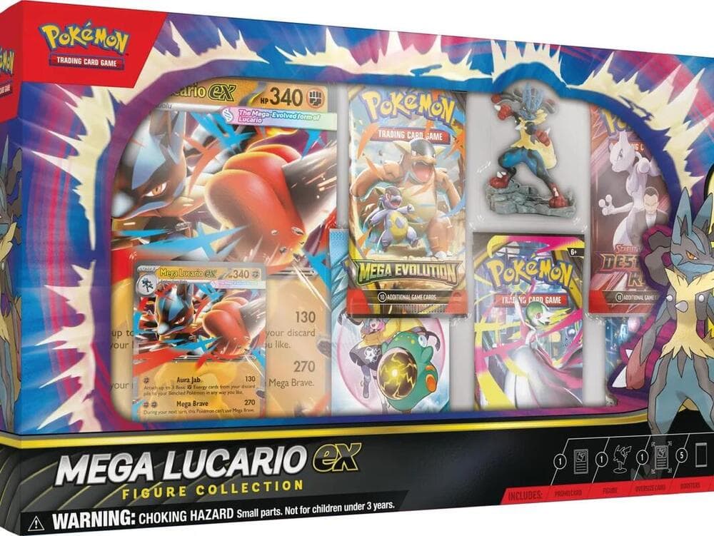 Pokémon TCG Mega Lucario ex Figure Collection – förseglad samlarbox