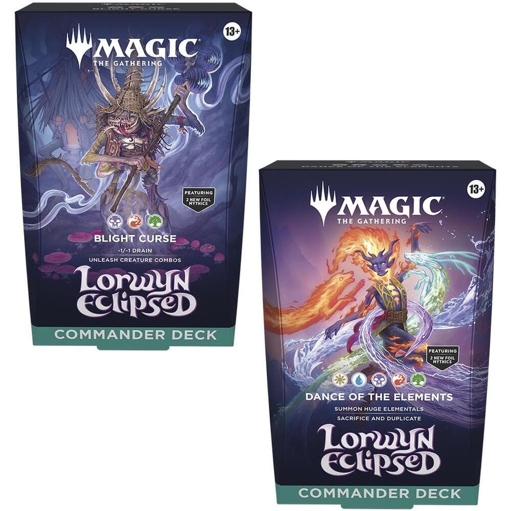 MTG Lorwyn Eclipsed Commander Deck – färdig Commander-lek om 100 kort, lek varierar