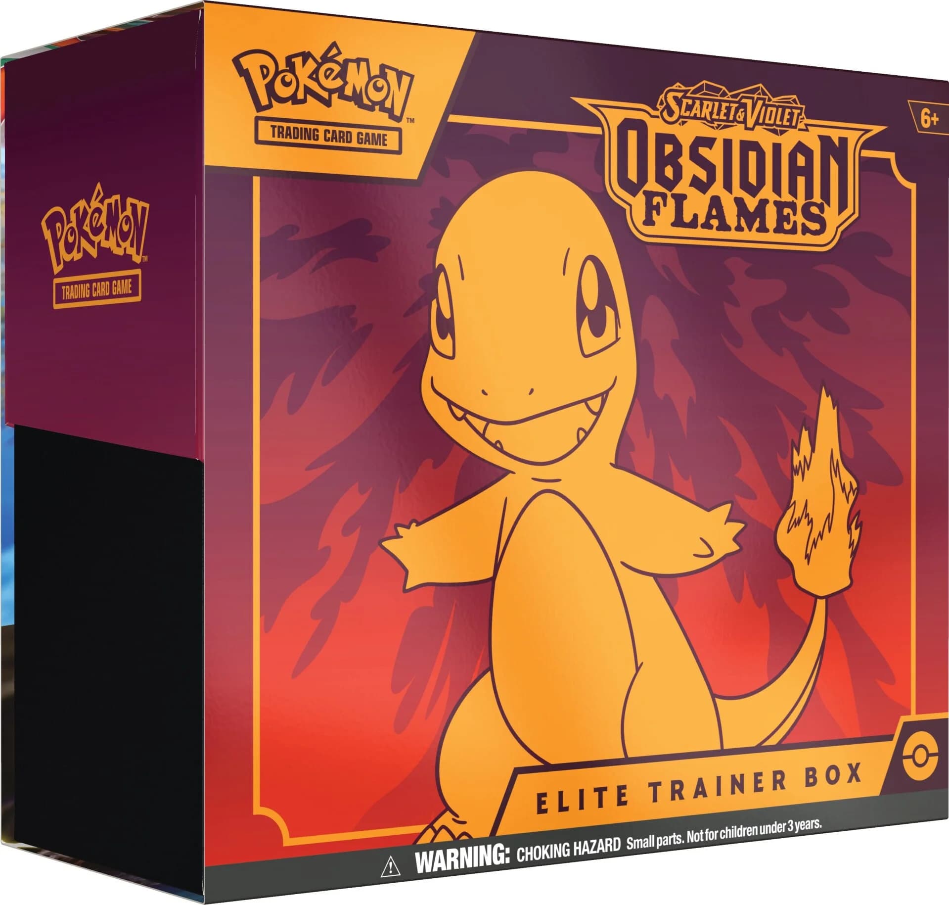 Pokémon TCG Obsidian Flames Elite Trainer Box – förseglad ETB med Charmander-motiv
