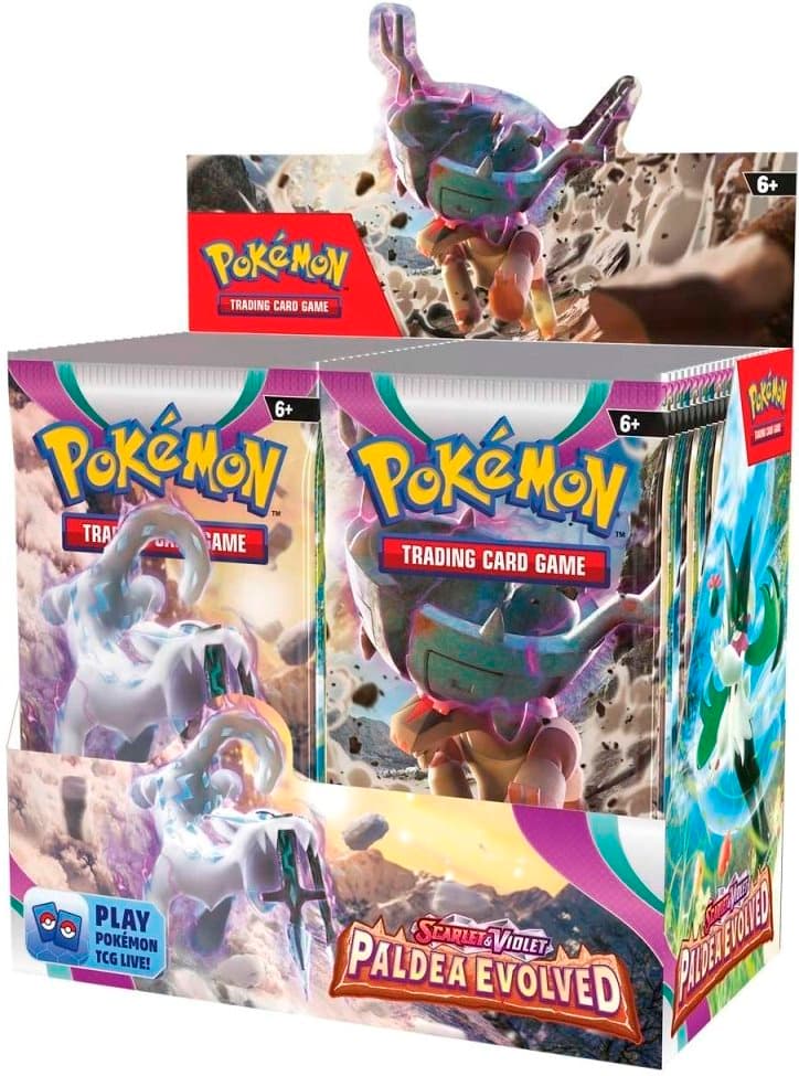 Pokémon TCG Paldea Evolved Booster Box – förseglad display med 36 paket