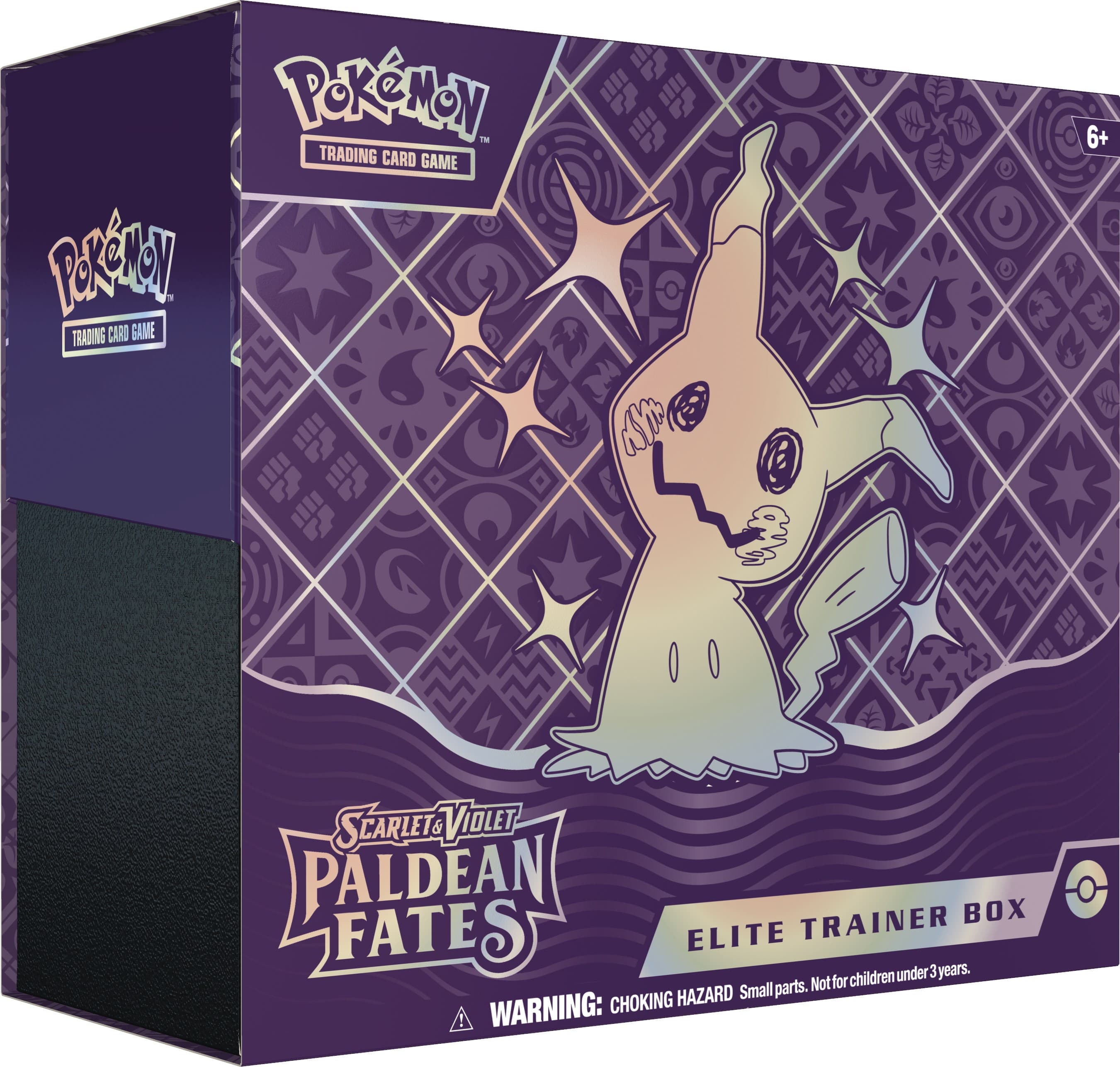 Pokémon TCG Paldean Fates Elite Trainer Box – förseglad med shiny Mimikyu