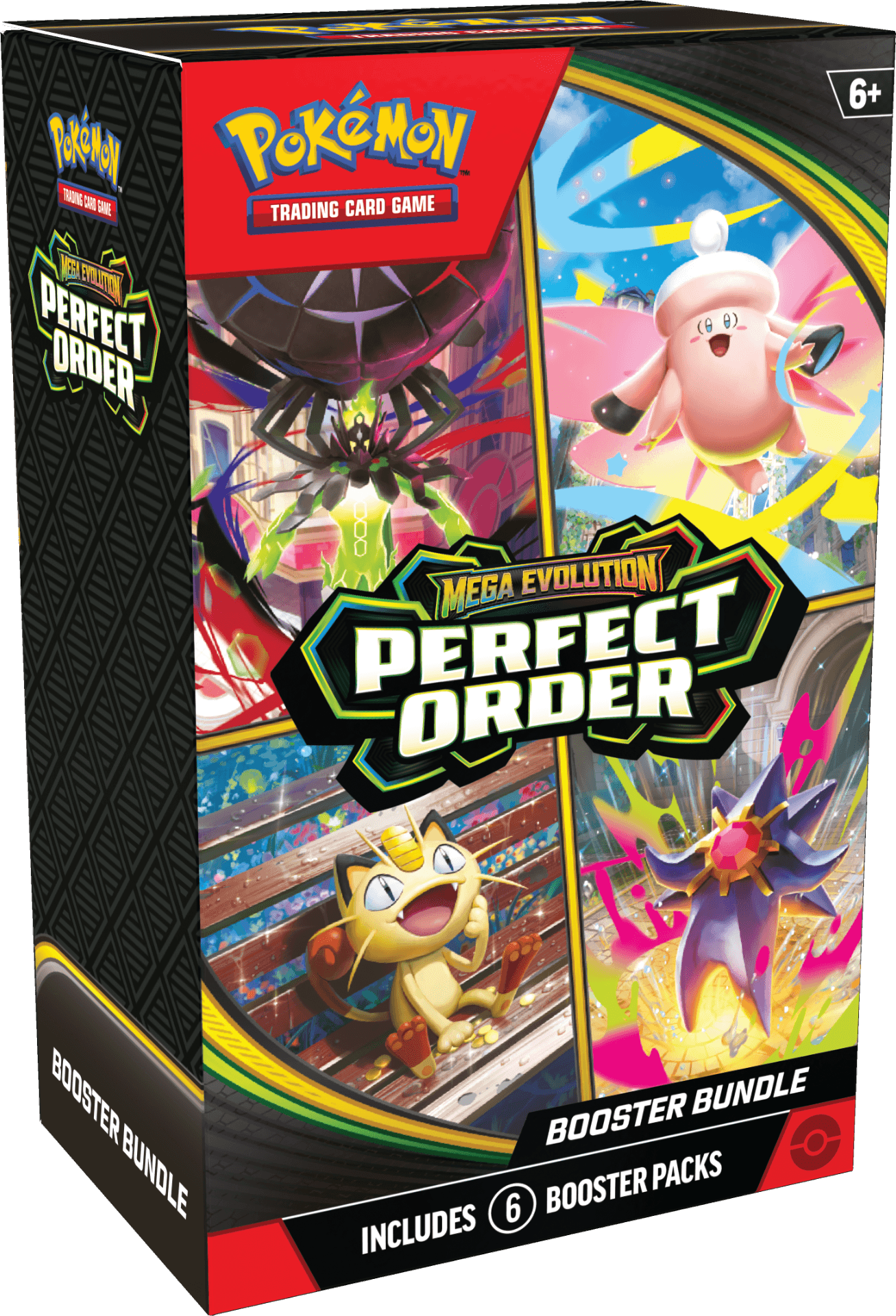 Pokémon TCG Mega Evolution Perfect Order Booster Bundle – förseglad med 6 boosterpaket