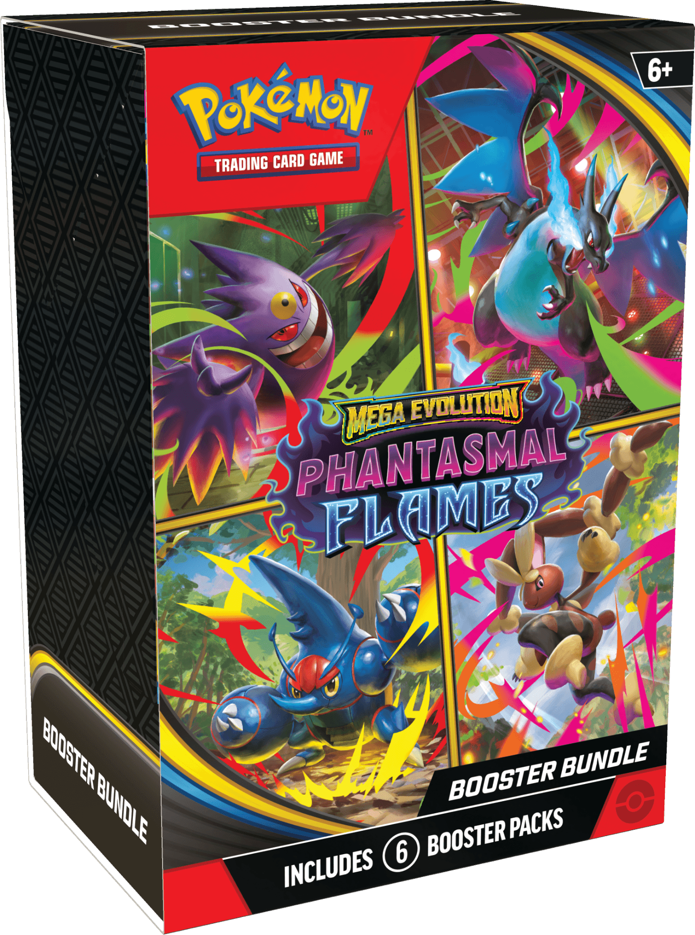 Pokémon TCG Mega Evolution Phantasmal Flames Booster Bundle – förseglad med 6 boosterpaket