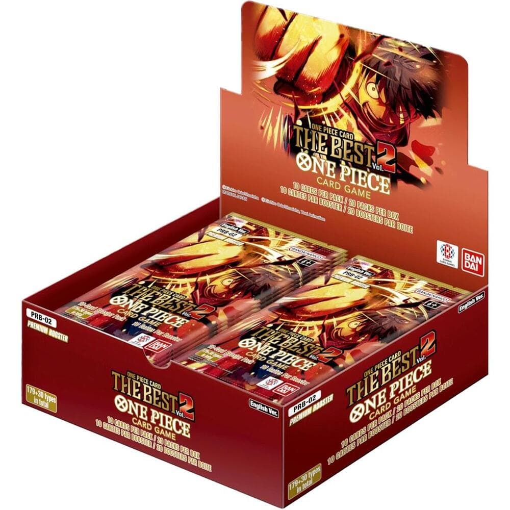 One Piece TCG PRB-02 The Best Vol. 2 Premium Booster Display – förseglad display med 20 paket