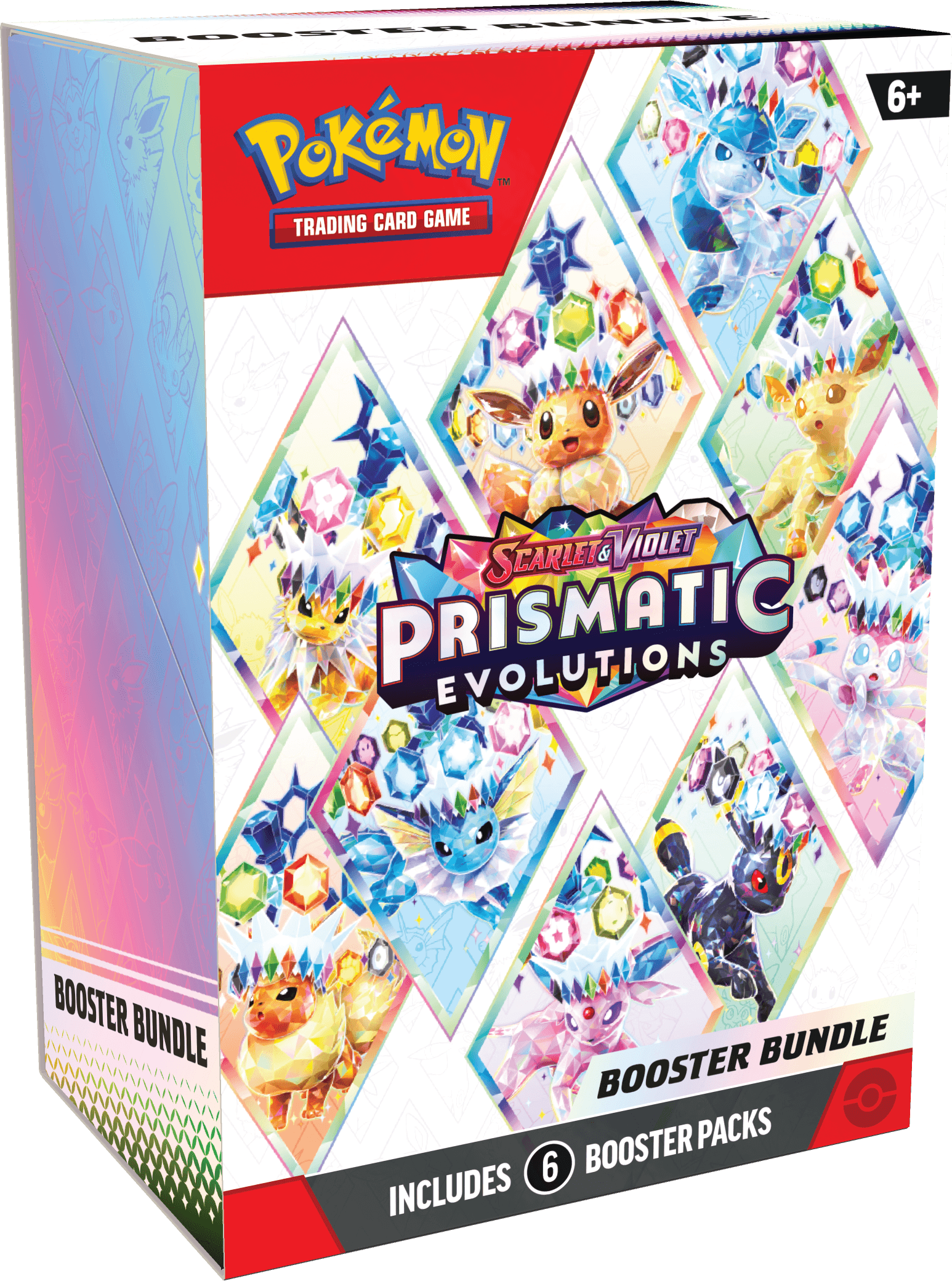 Pokémon TCG Prismatic Evolutions Booster Bundle – förseglad med 6 boosterpaket