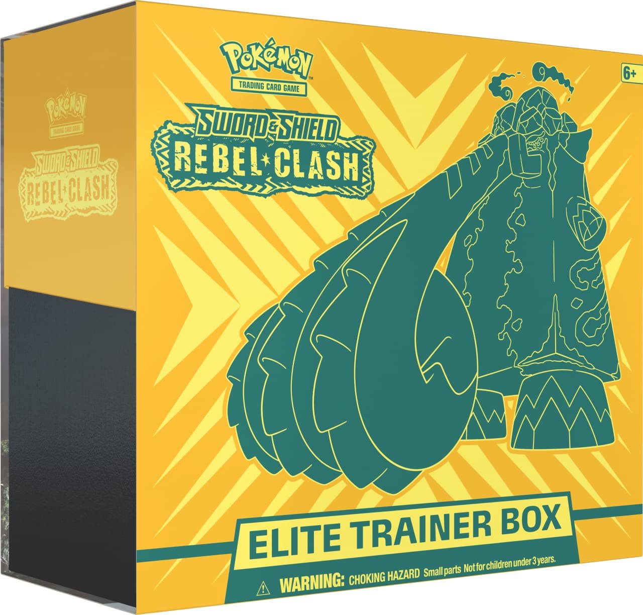 Pokémon TCG Sword & Shield Rebel Clash Elite Trainer Box – förseglad ask med Duraludon-motiv