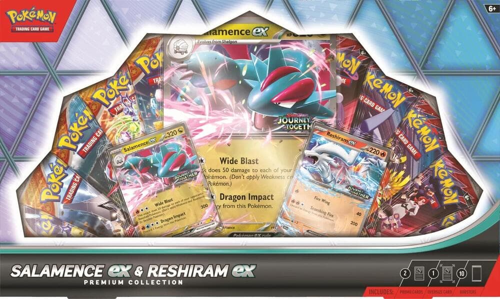 Pokémon TCG Salamence ex & Reshiram ex Premium Collection – förseglad premiumkollektion