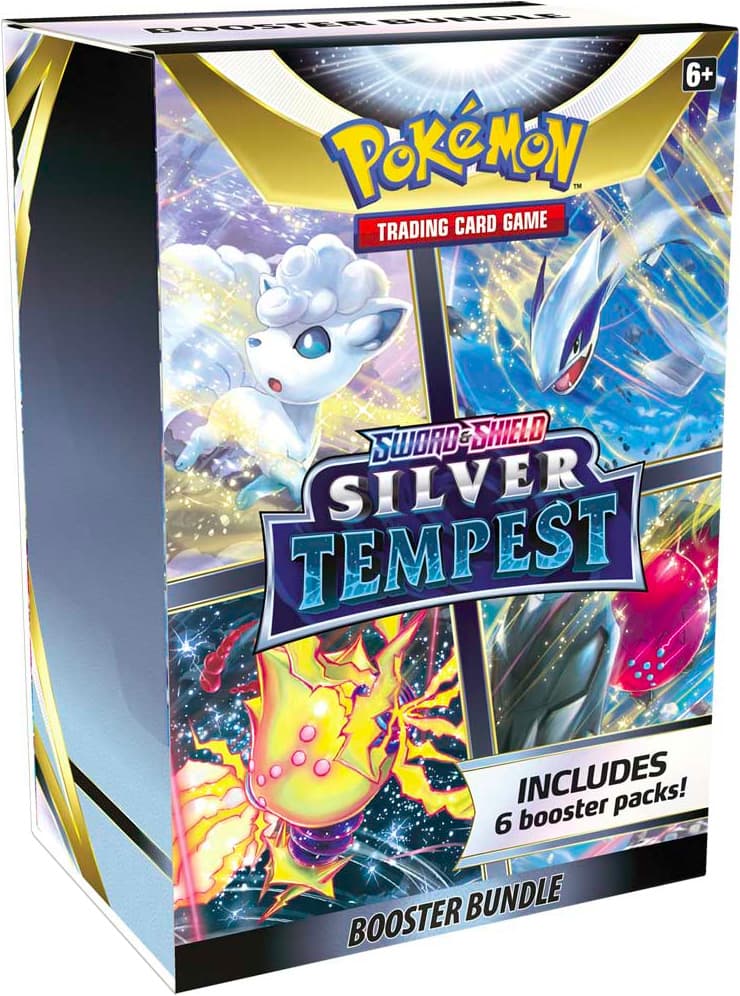 Pokémon TCG Silver Tempest Booster Bundle – förseglad bunt med 6 boosterpaket
