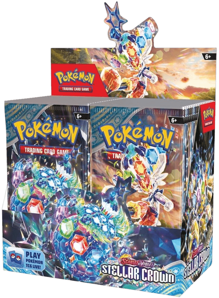 Pokémon TCG Stellar Crown Booster Box – förseglad display