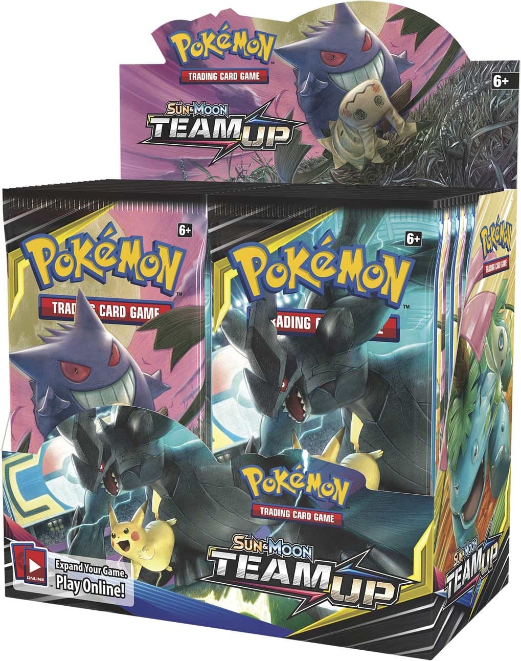 Pokémon TCG Sun & Moon Team Up Booster Box – förseglad display