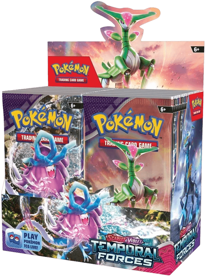 Pokémon TCG Temporal Forces Booster Box – förseglad display med 36 boosterpaket
