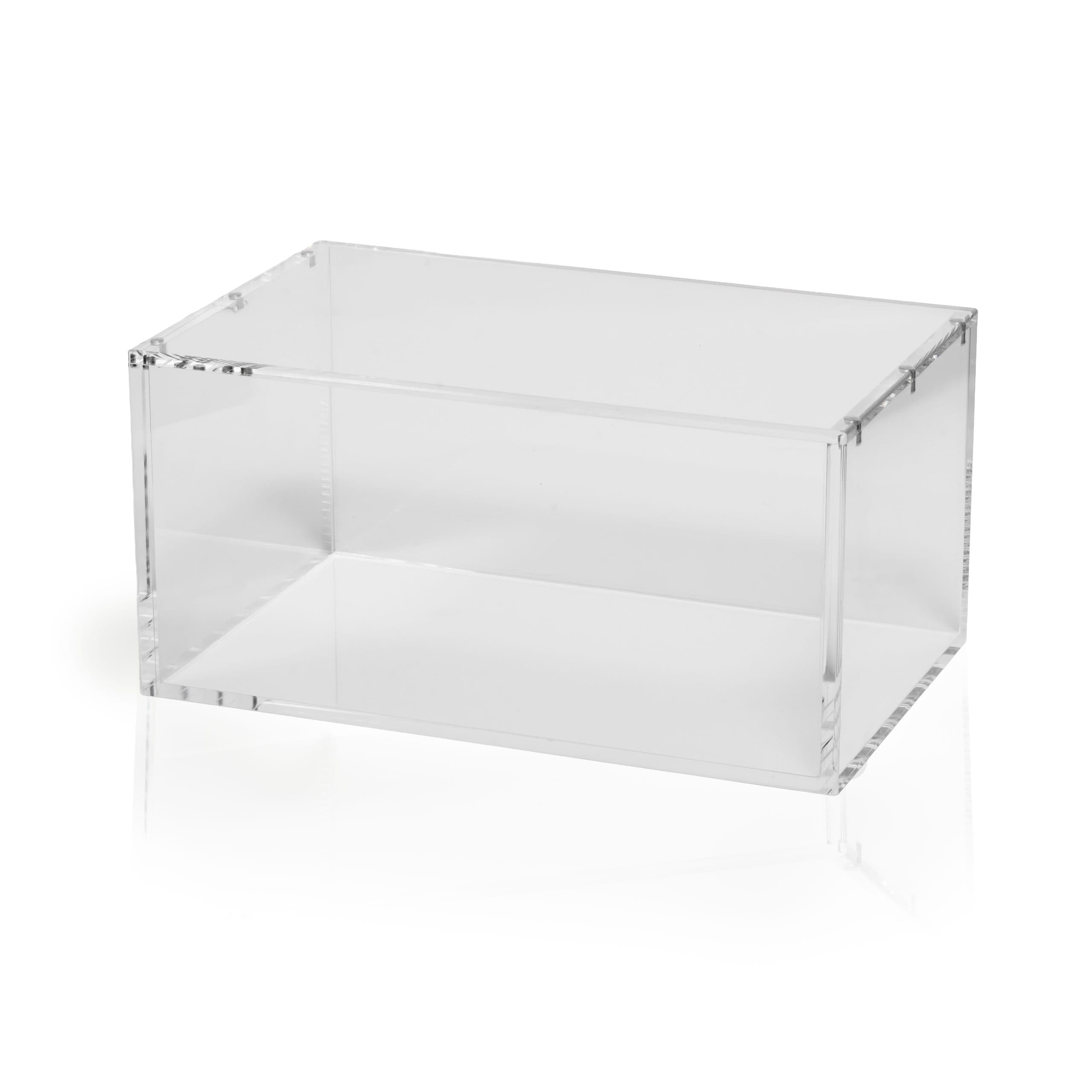 Tomt genomskinligt akrylfodral från The Acrylic Box, måttat för en Pokémon Booster Bundle Retail Display av 2026 års format, mot vit bakgrund.
