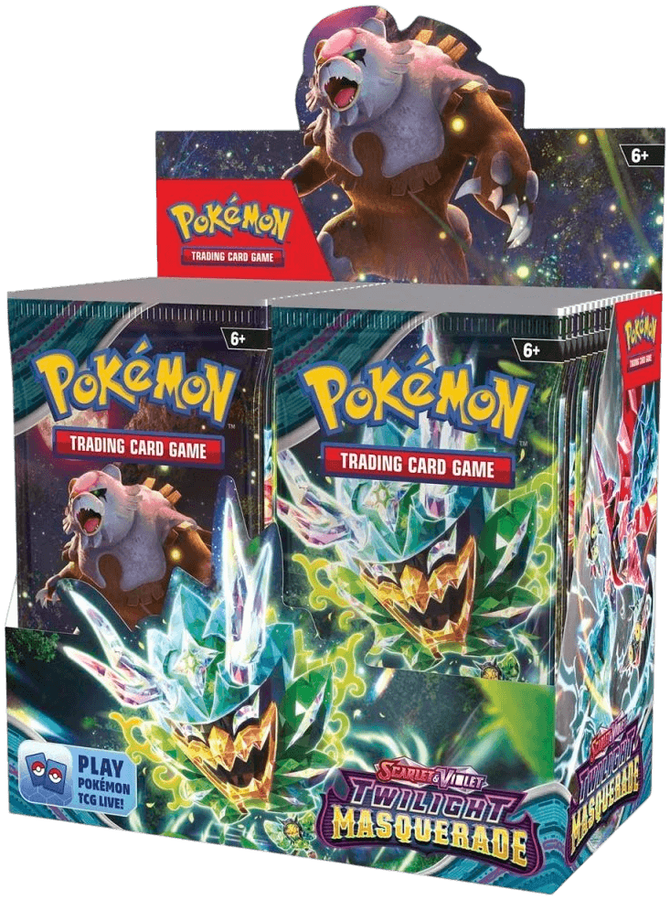 Pokémon TCG Twilight Masquerade Booster Box – förseglad display med 36 boosterpaket