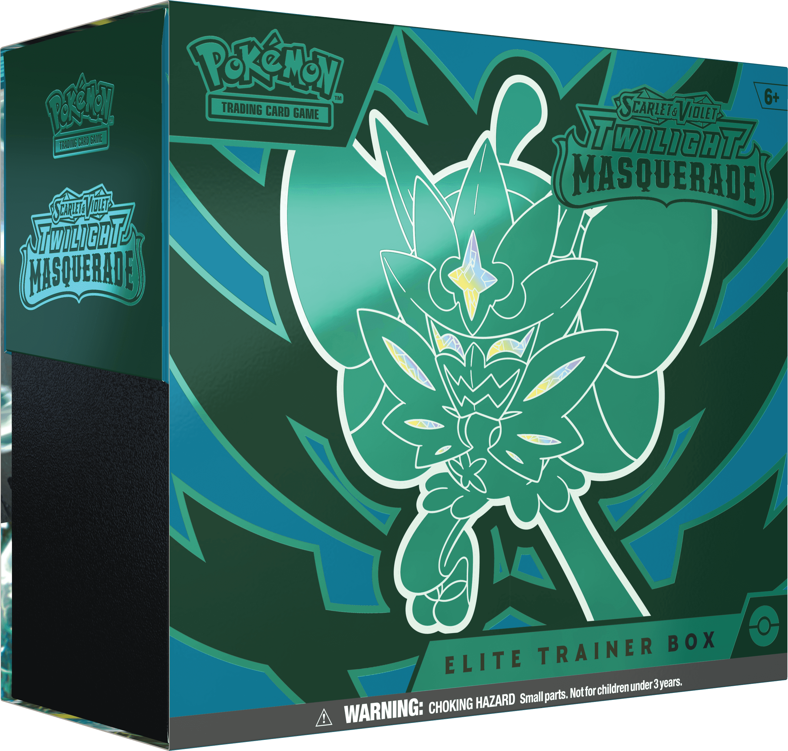 Pokémon TCG Twilight Masquerade Elite Trainer Box – förseglad ask med Ogerpon-motiv