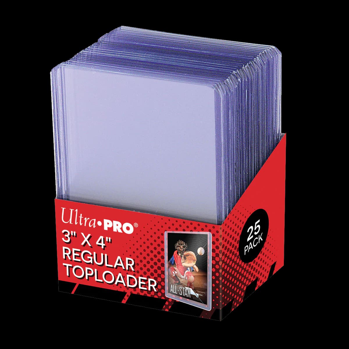 Ultra Pro Toploader 3×4 (25-pack) – styva kortskydd i kristallklar plast